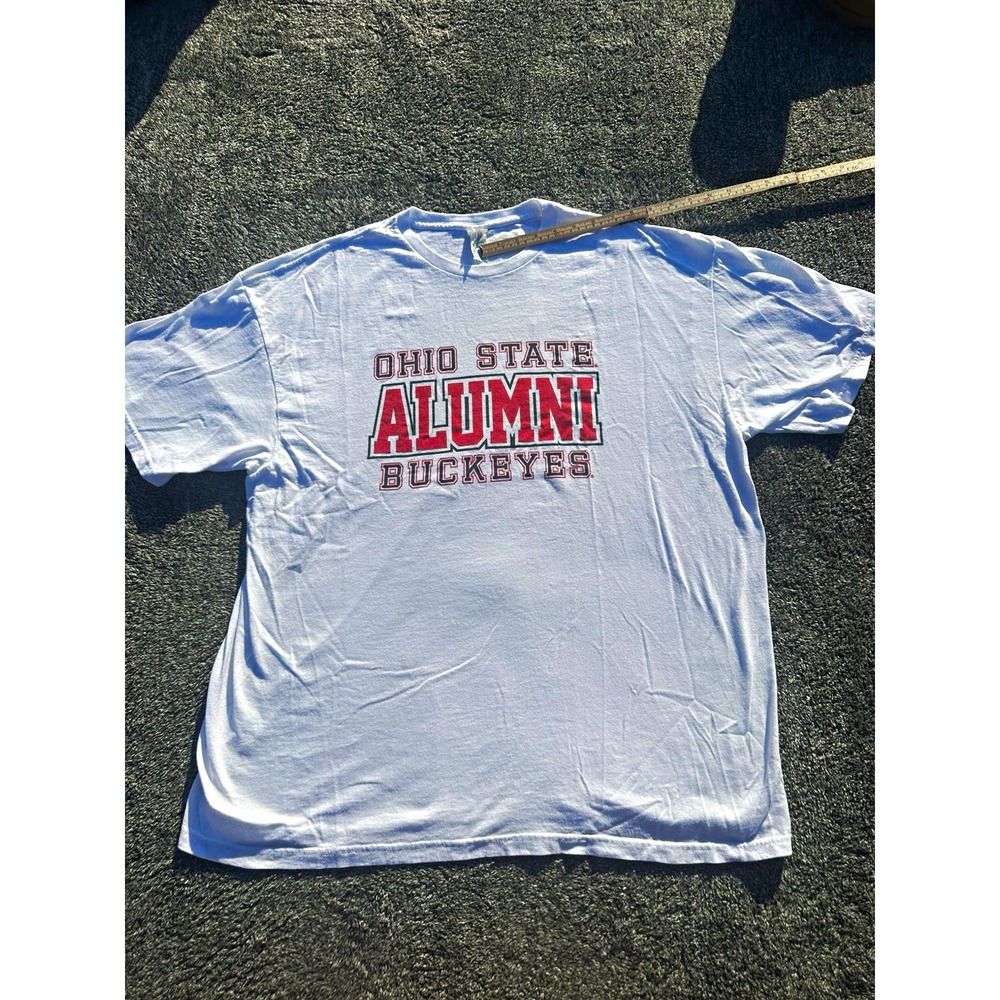 Ohio State Buckeyes Alumni T Shirt 2XL Delta Pro Weight NCAA College White